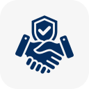 Dependability trust badge icon
